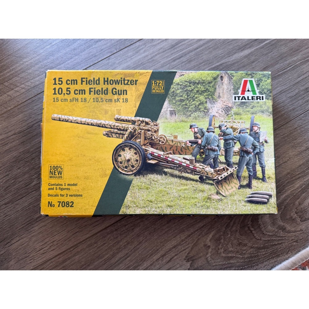 Italeri 10.5 cm‎ Field Howitzer 15 SFH 18 1/72 Scale Model Kit No. 7082